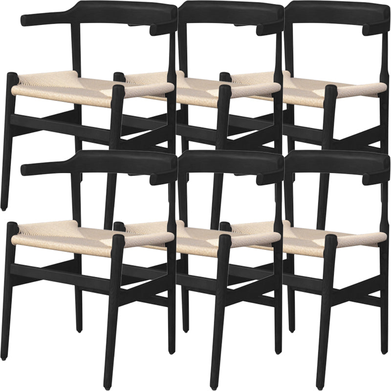 Stile contemporaneo aperto in legno solido casa usa la sedia da pranzo