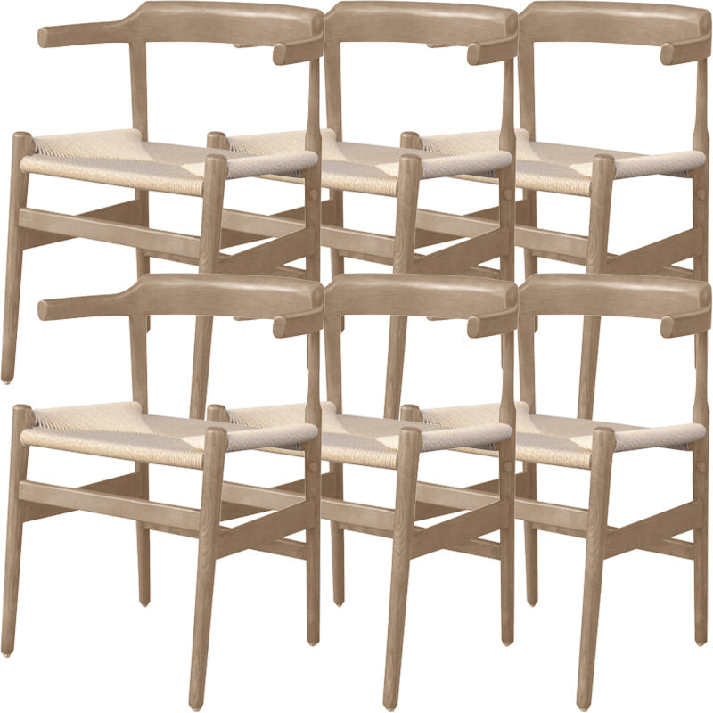 Stile contemporaneo aperto in legno solido casa usa la sedia da pranzo