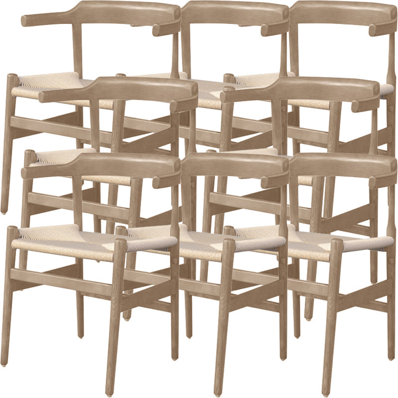 Stile contemporaneo aperto in legno solido casa usa la sedia da pranzo