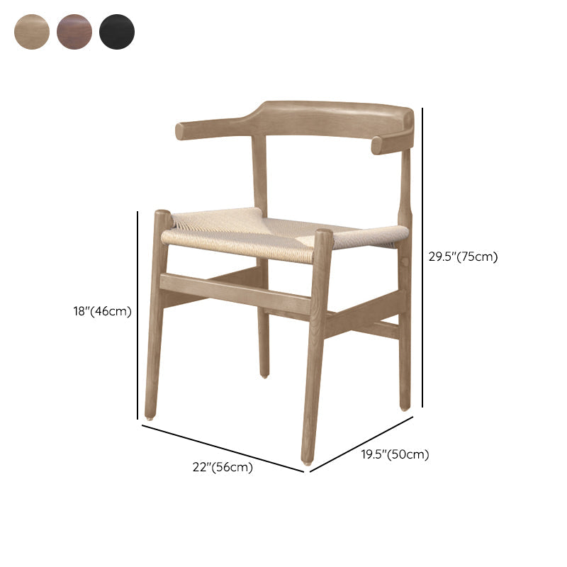 Stile contemporaneo aperto in legno solido casa usa la sedia da pranzo