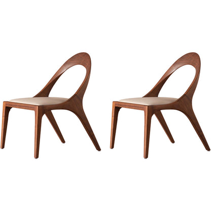 Eigentijdse stijl open rug vast houten huis eetstoelstoel