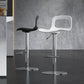 Modern Plastic Adjustable Height Swivel Bar Stool with Footrest