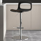 Modern Plastic Adjustable Height Swivel Bar Stool with Footrest