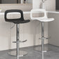 Modern Plastic Adjustable Height Swivel Bar Stool with Footrest