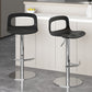 Modern Plastic Adjustable Height Swivel Bar Stool with Footrest