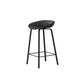 Contemporary Plastic Backrest Counter High Stool with 4 Legs Black 1 Piece Clearhalo 'Bar Furniture' 'Bar Stools' 'bar_stools' 'furn' 'furn_bar_stools' 'Furniture' 'Kitchen & Dining Furniture' 7673329