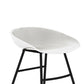 Contemporary Plastic Backrest Counter High Stool with 4 Legs Clearhalo 'Bar Furniture' 'Bar Stools' 'bar_stools' 'furn' 'furn_bar_stools' 'Furniture' 'Kitchen & Dining Furniture' 7673344