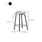 Contemporary Plastic Backrest Counter High Stool with 4 Legs Clearhalo 'Bar Furniture' 'Bar Stools' 'bar_stools' 'furn' 'furn_bar_stools' 'Furniture' 'Kitchen & Dining Furniture' 7673351