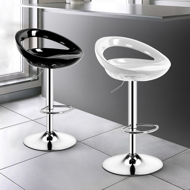 Sgabello moderno di plastica in plastica in plastica inoltre regolabile con poggiapiedi