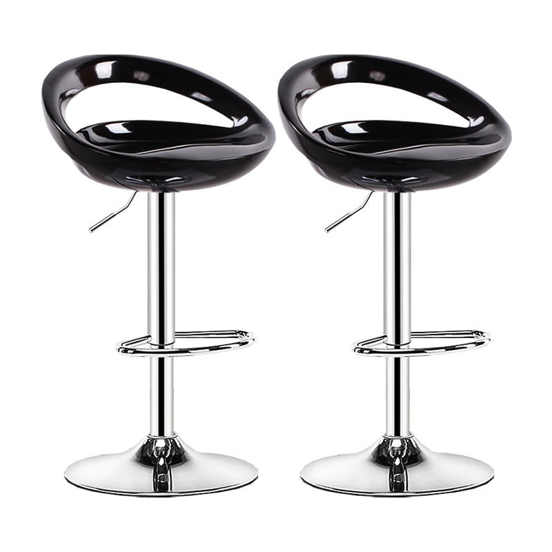 Sgabello moderno di plastica in plastica in plastica inoltre regolabile con poggiapiedi