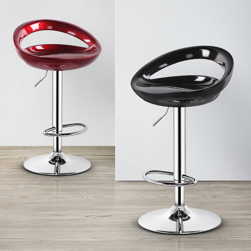 Sgabello moderno di plastica in plastica in plastica inoltre regolabile con poggiapiedi