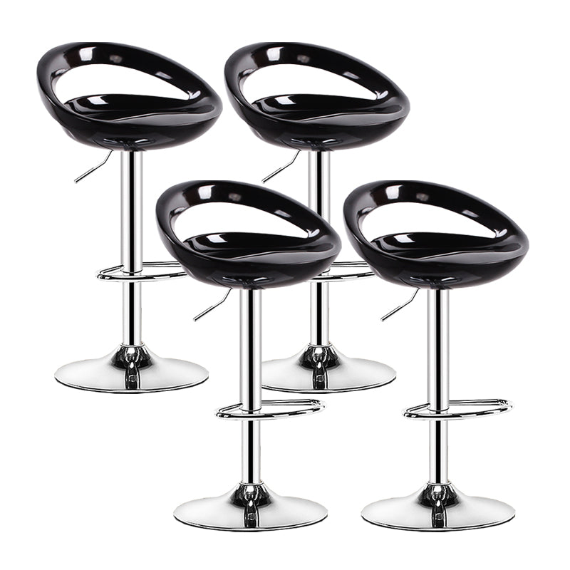 Sgabello moderno di plastica in plastica in plastica inoltre regolabile con poggiapiedi