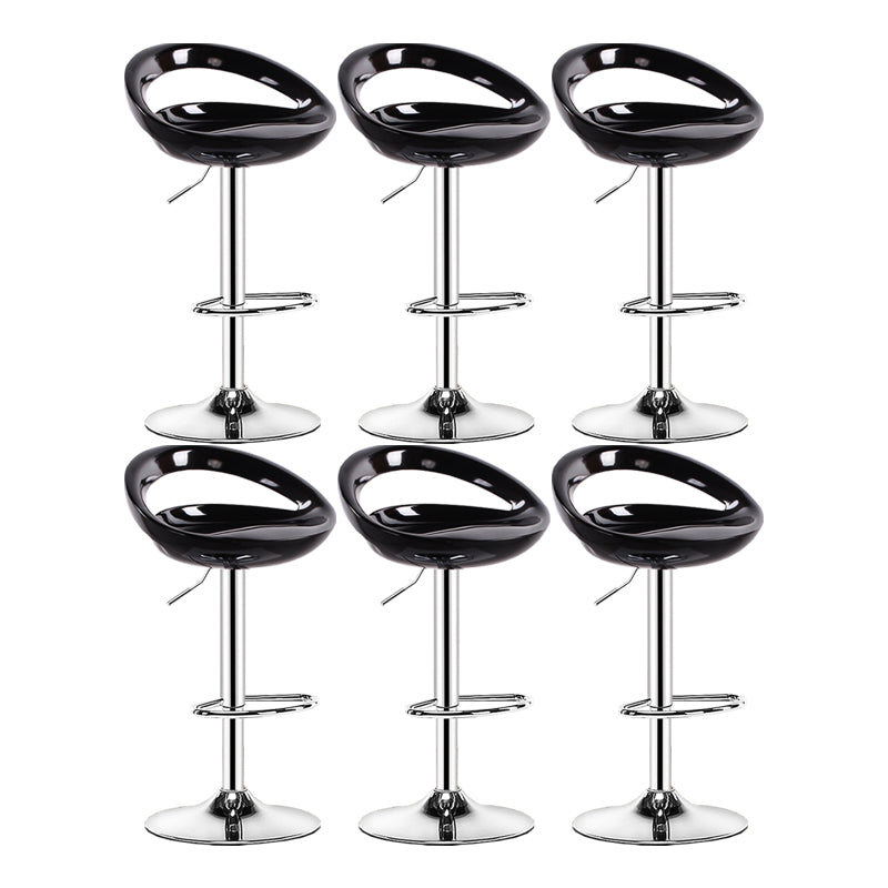 Sgabello moderno di plastica in plastica in plastica inoltre regolabile con poggiapiedi