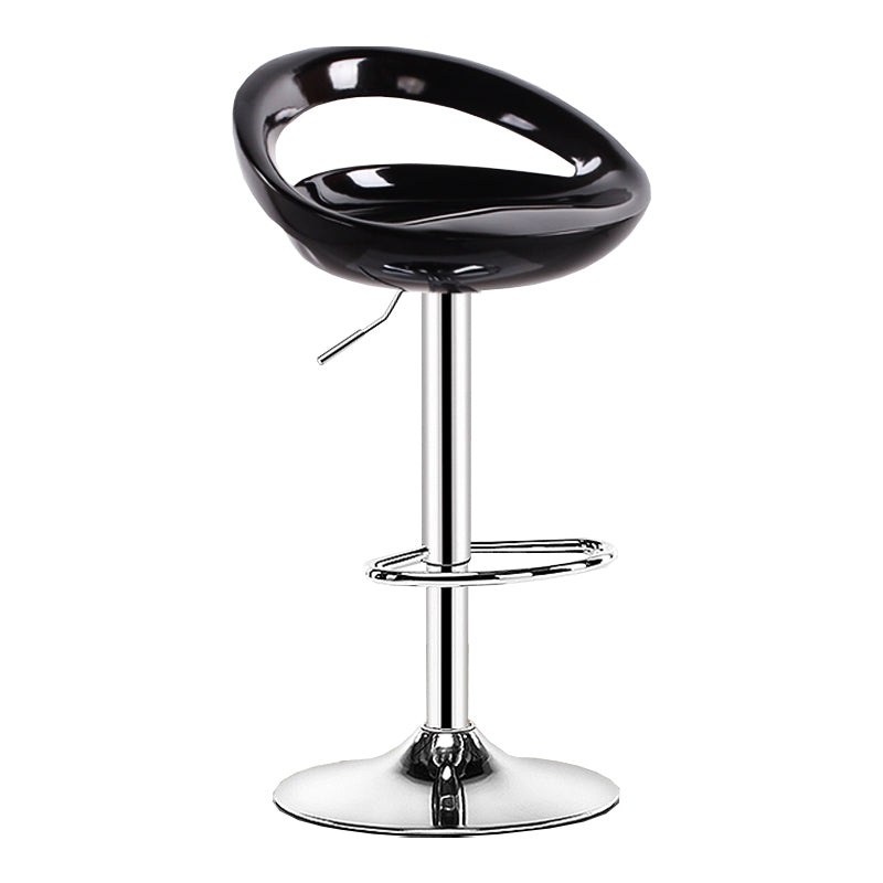 Sgabello moderno di plastica in plastica in plastica inoltre regolabile con poggiapiedi