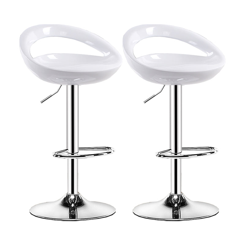 Sgabello moderno di plastica in plastica in plastica inoltre regolabile con poggiapiedi