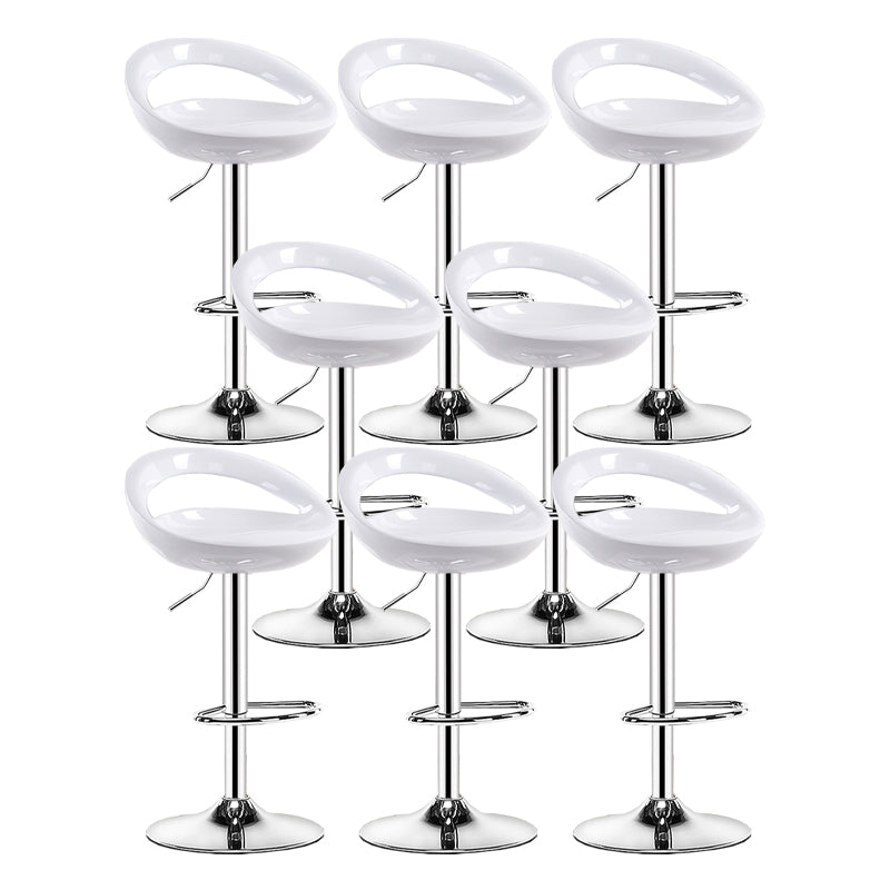 Sgabello moderno di plastica in plastica in plastica inoltre regolabile con poggiapiedi