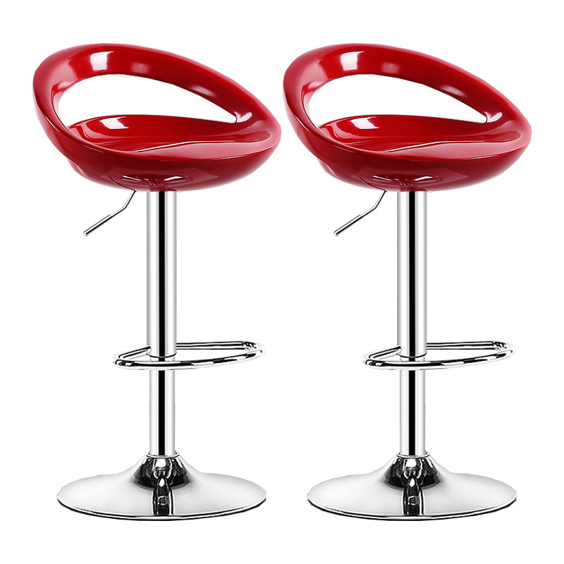 Sgabello moderno di plastica in plastica in plastica inoltre regolabile con poggiapiedi