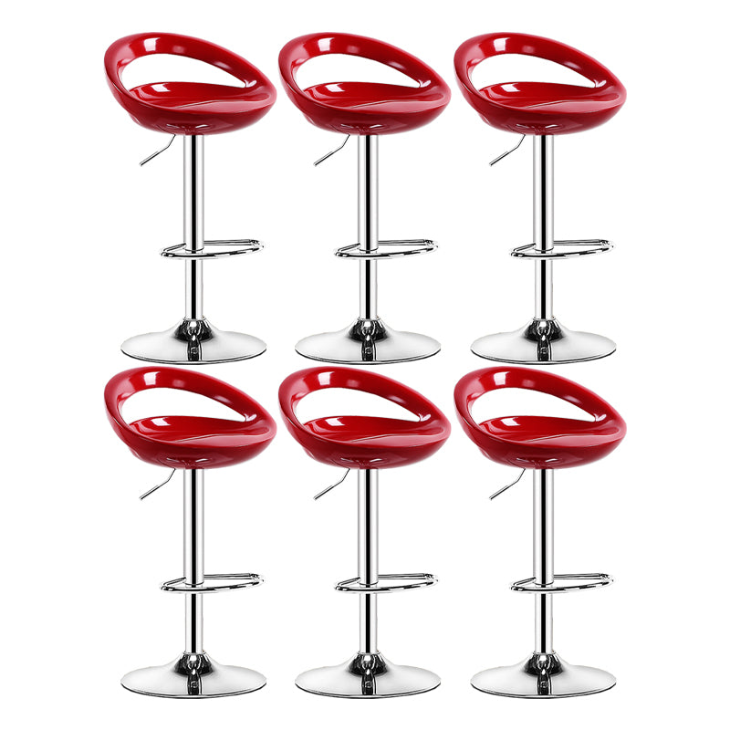 Sgabello moderno di plastica in plastica in plastica inoltre regolabile con poggiapiedi