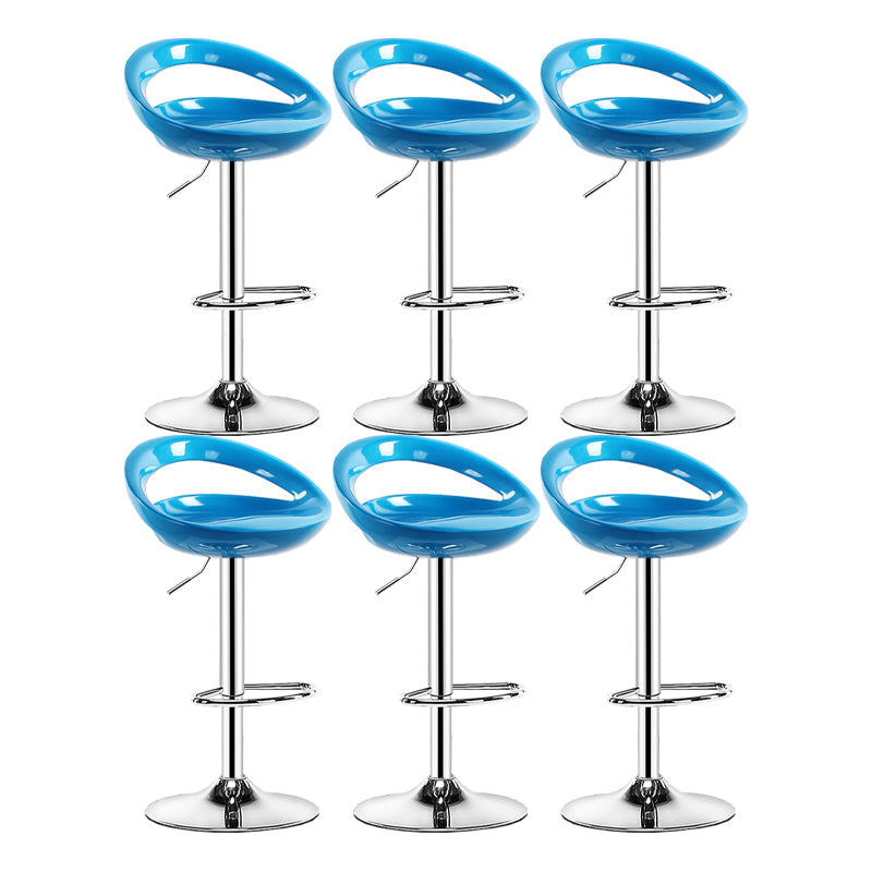 Sgabello moderno di plastica in plastica in plastica inoltre regolabile con poggiapiedi