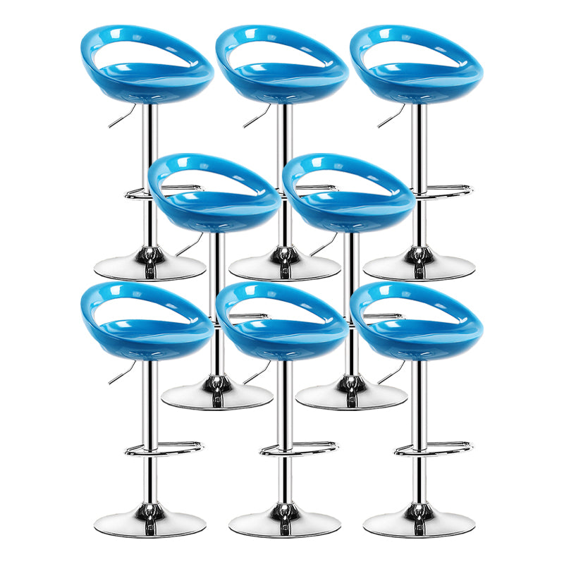 Sgabello moderno di plastica in plastica in plastica inoltre regolabile con poggiapiedi