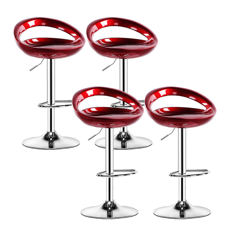 Sgabello moderno di plastica in plastica in plastica inoltre regolabile con poggiapiedi