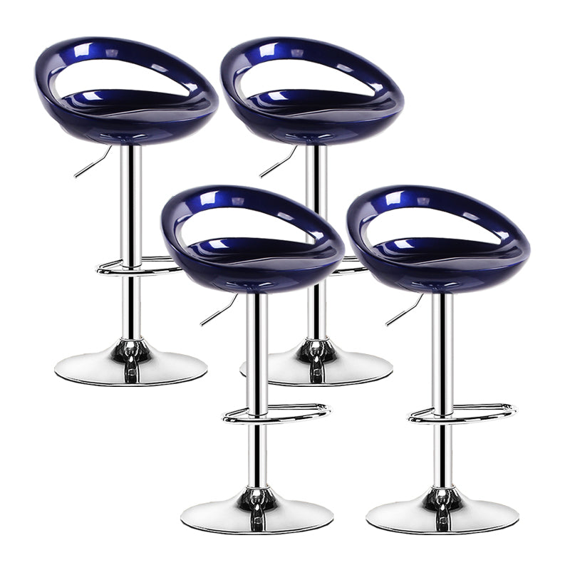 Sgabello moderno di plastica in plastica in plastica inoltre regolabile con poggiapiedi