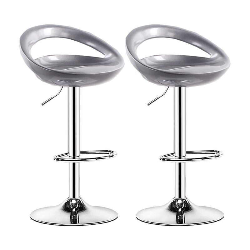 Sgabello moderno di plastica in plastica in plastica inoltre regolabile con poggiapiedi