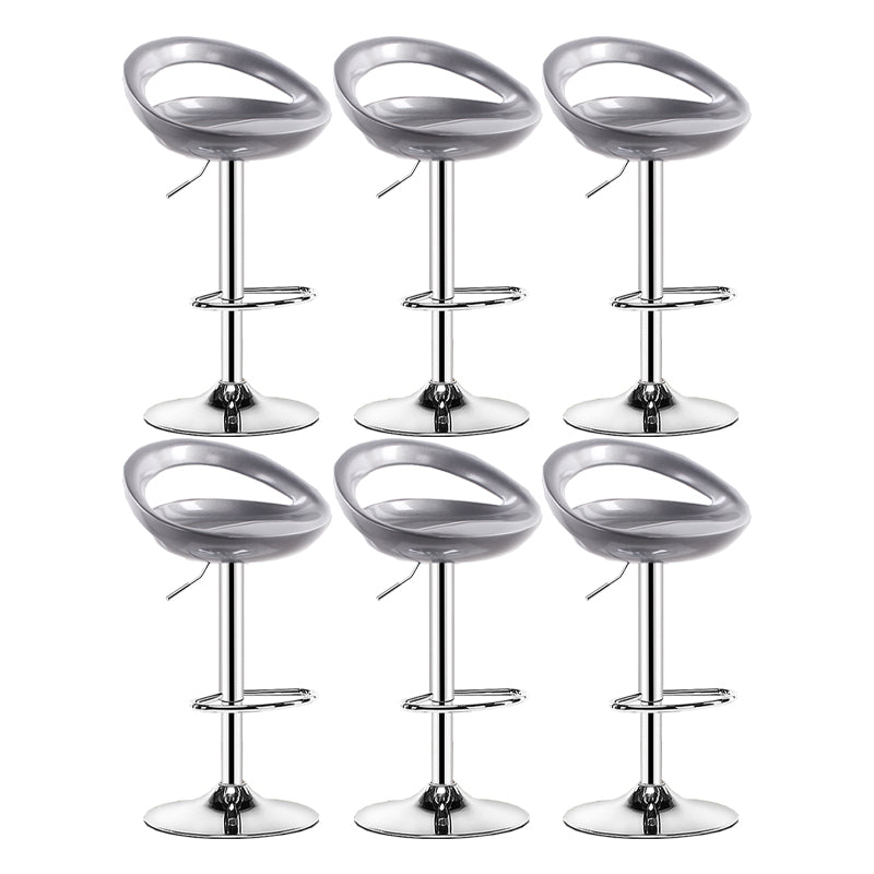 Sgabello moderno di plastica in plastica in plastica inoltre regolabile con poggiapiedi