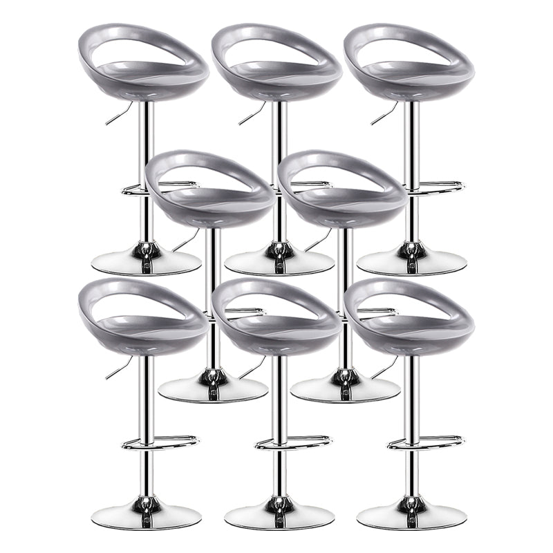 Sgabello moderno di plastica in plastica in plastica inoltre regolabile con poggiapiedi