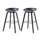 Salon contemporain Jois de bois tabouret de bar arrière basse avec repose-pied