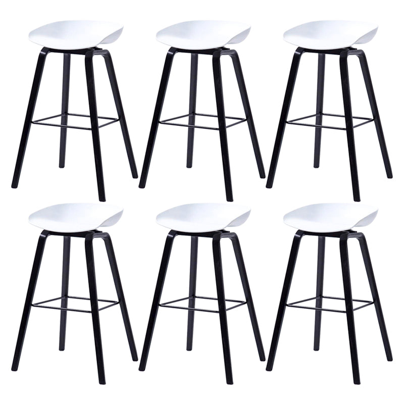 Salon contemporain Jois de bois tabouret de bar arrière basse avec repose-pied