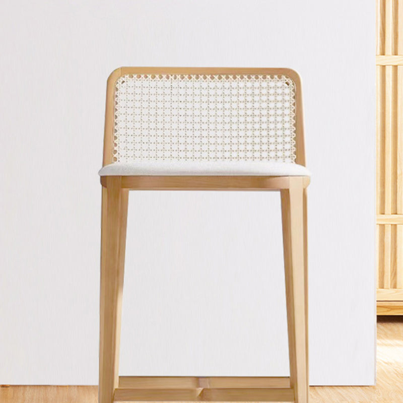 Solid Wood Counter Height Stools with Footrest for Living Room Clearhalo 'Bar Furniture' 'Bar Stools' 'bar_stools' 'furn' 'furn_bar_stools' 'Furniture' 'Kitchen & Dining Furniture' 7673465