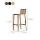 Solid Wood Counter Height Stools with Footrest for Living Room Clearhalo 'Bar Furniture' 'Bar Stools' 'bar_stools' 'furn' 'furn_bar_stools' 'Furniture' 'Kitchen & Dining Furniture' 7673474