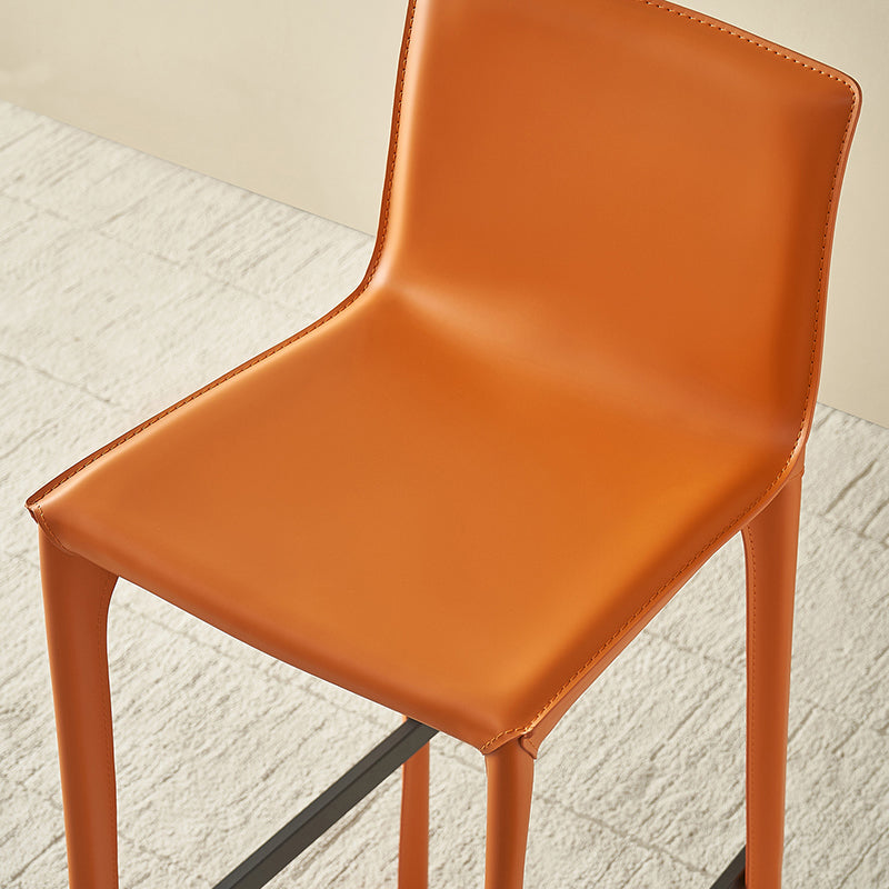 Eigentijdse indoor metalen benen faux leer gestoffeerde barkruk