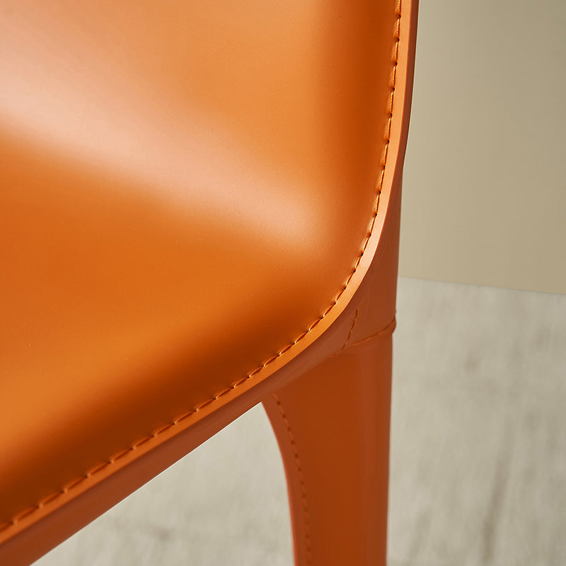 Eigentijdse indoor metalen benen faux leer gestoffeerde barkruk