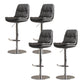Sgabello da bar imbottito moderno ad altezza regolabile con poggiapiedi