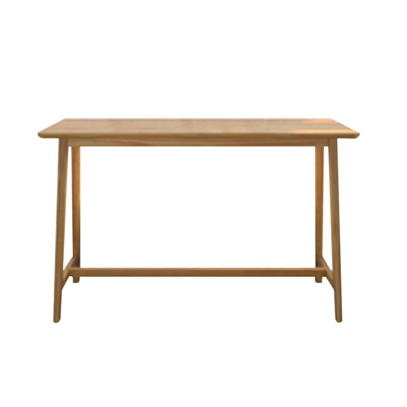 1/4 pièces Table de pub en bois massif rectangle moderne avec tabourets hauts