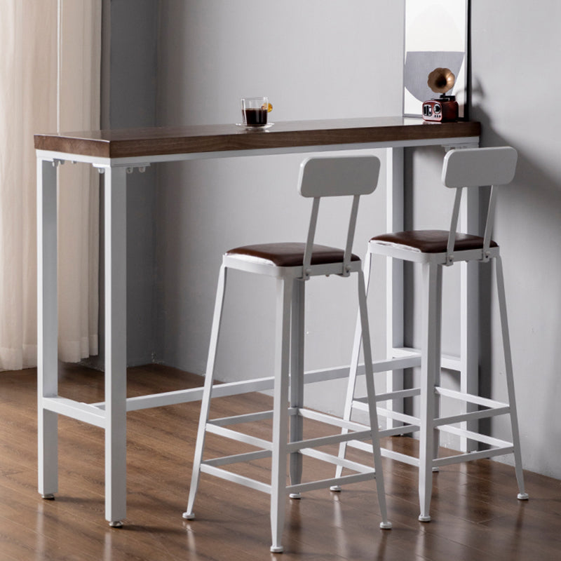 1/3 pezzi tavolo da pub in legno massiccio in stile moderno con sgabelli alti