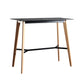 Modern Indoor Rectangle Trestle Bar Dining Table in Stone and Wood Clearhalo 'Bar Furniture' 'Bar Tables' 'bar_tables' 'furn' 'furn_bar_tables' 'Furniture' 'Kitchen & Dining Furniture' 7673769