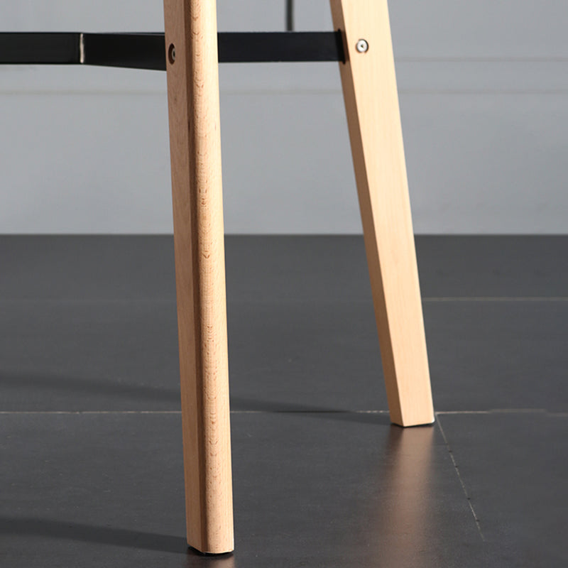 Modern Indoor Rectangle Trestle Bar Dining Table in Stone and Wood Clearhalo 'Bar Furniture' 'Bar Tables' 'bar_tables' 'furn' 'furn_bar_tables' 'Furniture' 'Kitchen & Dining Furniture' 7673773