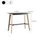 Modern Indoor Rectangle Trestle Bar Dining Table in Stone and Wood Clearhalo 'Bar Furniture' 'Bar Tables' 'bar_tables' 'furn' 'furn_bar_tables' 'Furniture' 'Kitchen & Dining Furniture' 7673775
