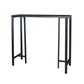 Contemporary Indoor Rectangle Trestle Bar Dining Table with Metal Legs