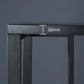 Contemporary Indoor Rectangle Trestle Bar Dining Table with Metal Legs