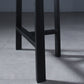 Contemporary Indoor Rectangle Trestle Bar Dining Table with Metal Legs
