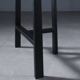 Eigentijdse indoor rechthoekige schroefbar eettafel met metalen benen