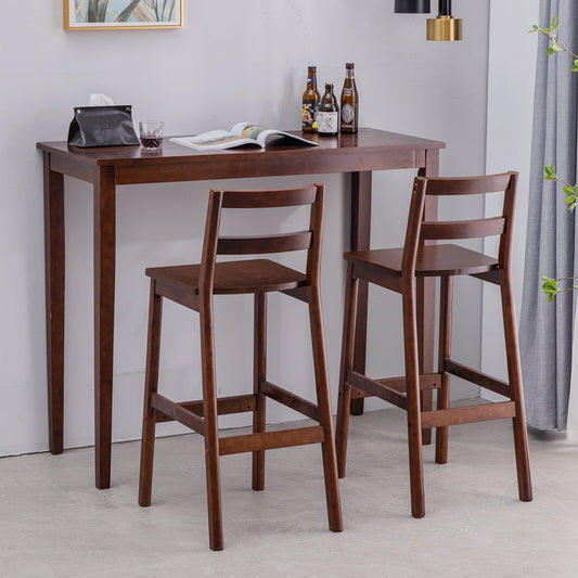 Traditional Rectangle Solid Wood Living Room Bar Dining Table Clearhalo 'Bar Furniture' 'Bar Tables' 'bar_tables' 'furn' 'furn_bar_tables' 'Furniture' 'Kitchen & Dining Furniture' 7673820