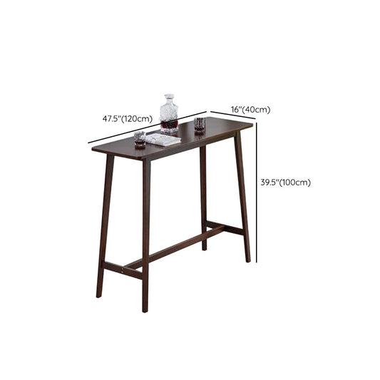 Traditional Rectangle Solid Wood Living Room Bar Dining Table Clearhalo 'Bar Furniture' 'Bar Tables' 'bar_tables' 'furn' 'furn_bar_tables' 'Furniture' 'Kitchen & Dining Furniture' 7673825