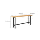 Contemporary Solid Wood Trestle Base Bar Table for Kitchen Dining Room Clearhalo 'Bar Furniture' 'Bar Tables' 'bar_tables' 'furn' 'furn_bar_tables' 'Furniture' 'Kitchen & Dining Furniture' 7673866