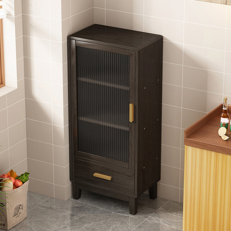 Buffet réglable de style glam buffet buffet bambou avec 1 tire-dessin