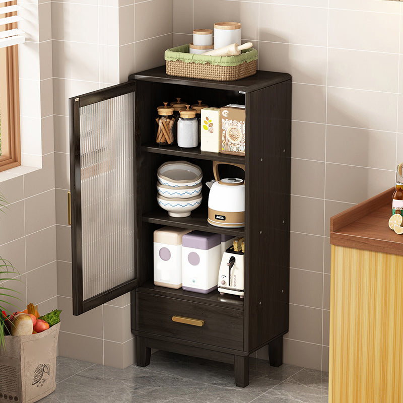 Buffet réglable de style glam buffet buffet bambou avec 1 tire-dessin